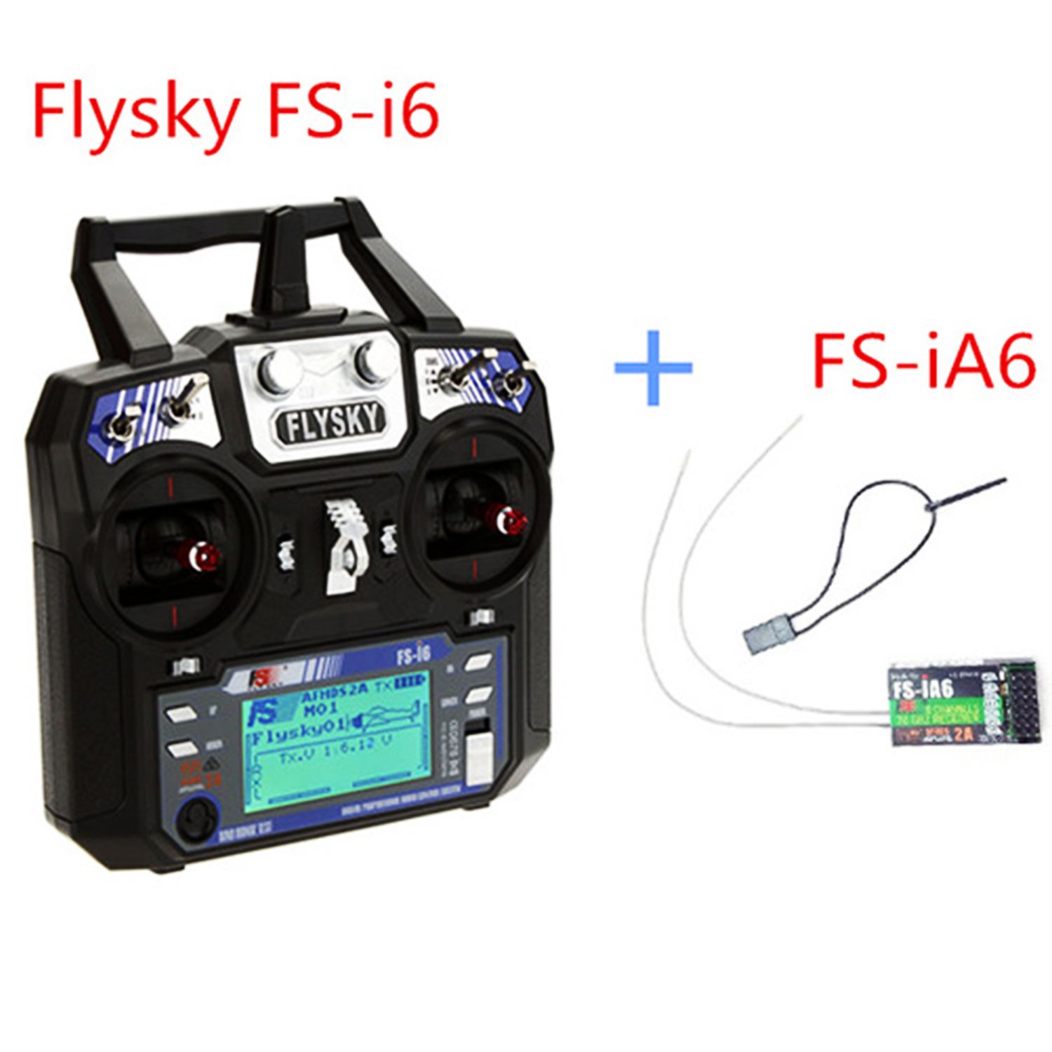 Пульт управління квадрокоптера FlySky FS-i6 2.4GHz 6-ти канальний з приймачем IA6