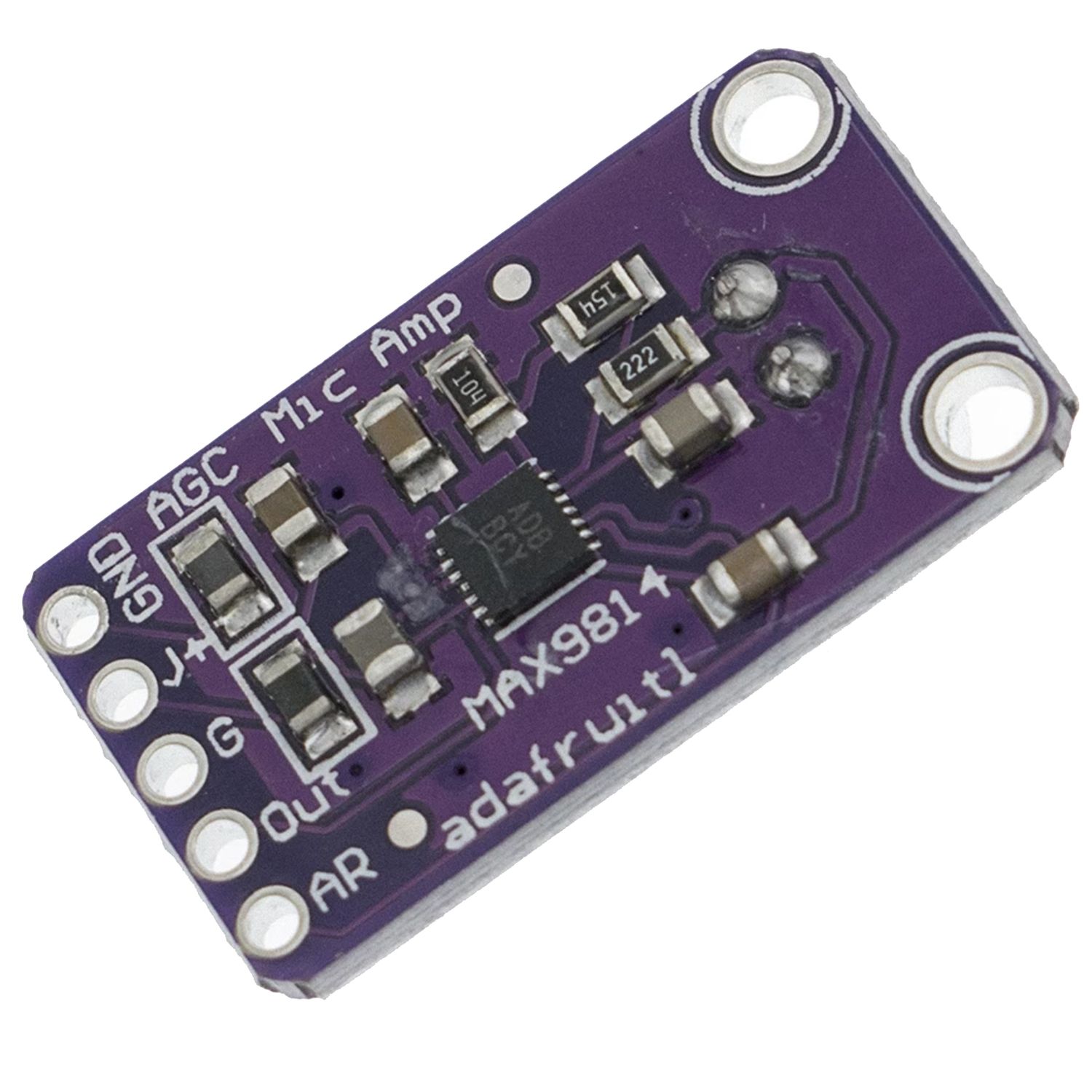 Модуль датчика звука, микрофон для Arduino с усилителем MAX9814