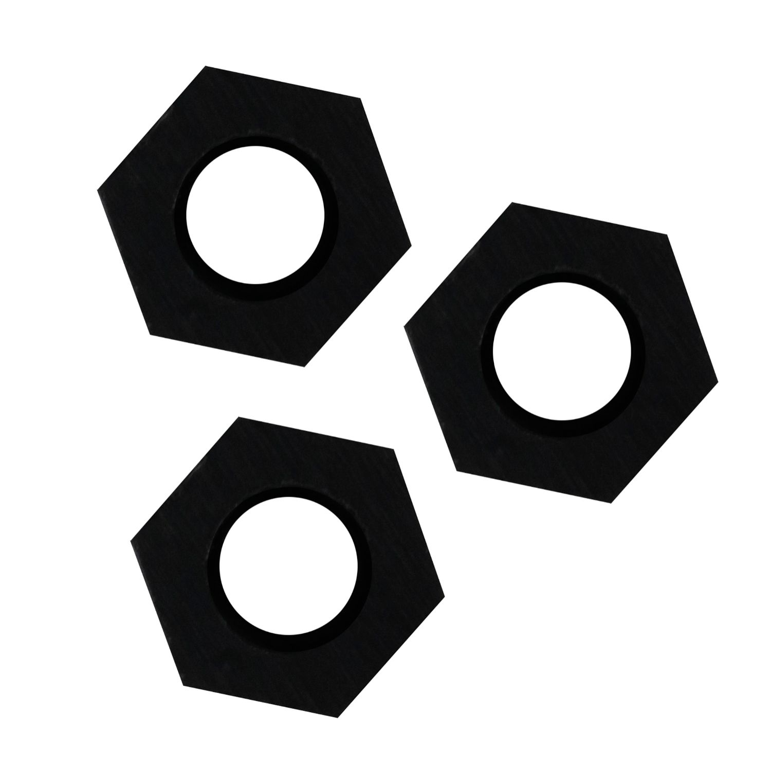 Гайка шестигранная М3 пластиковая (черная)