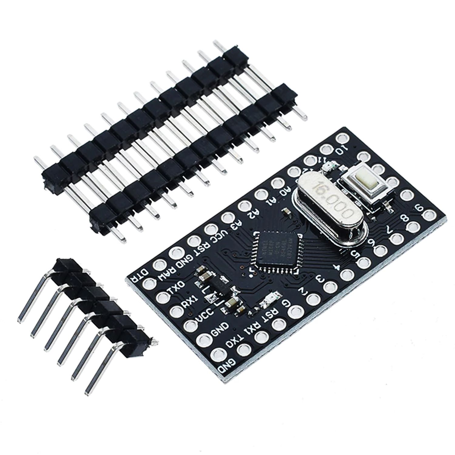 Відладочна плата Arduino Pro Mini ATMega 168 5V (не розпаяна) чорна