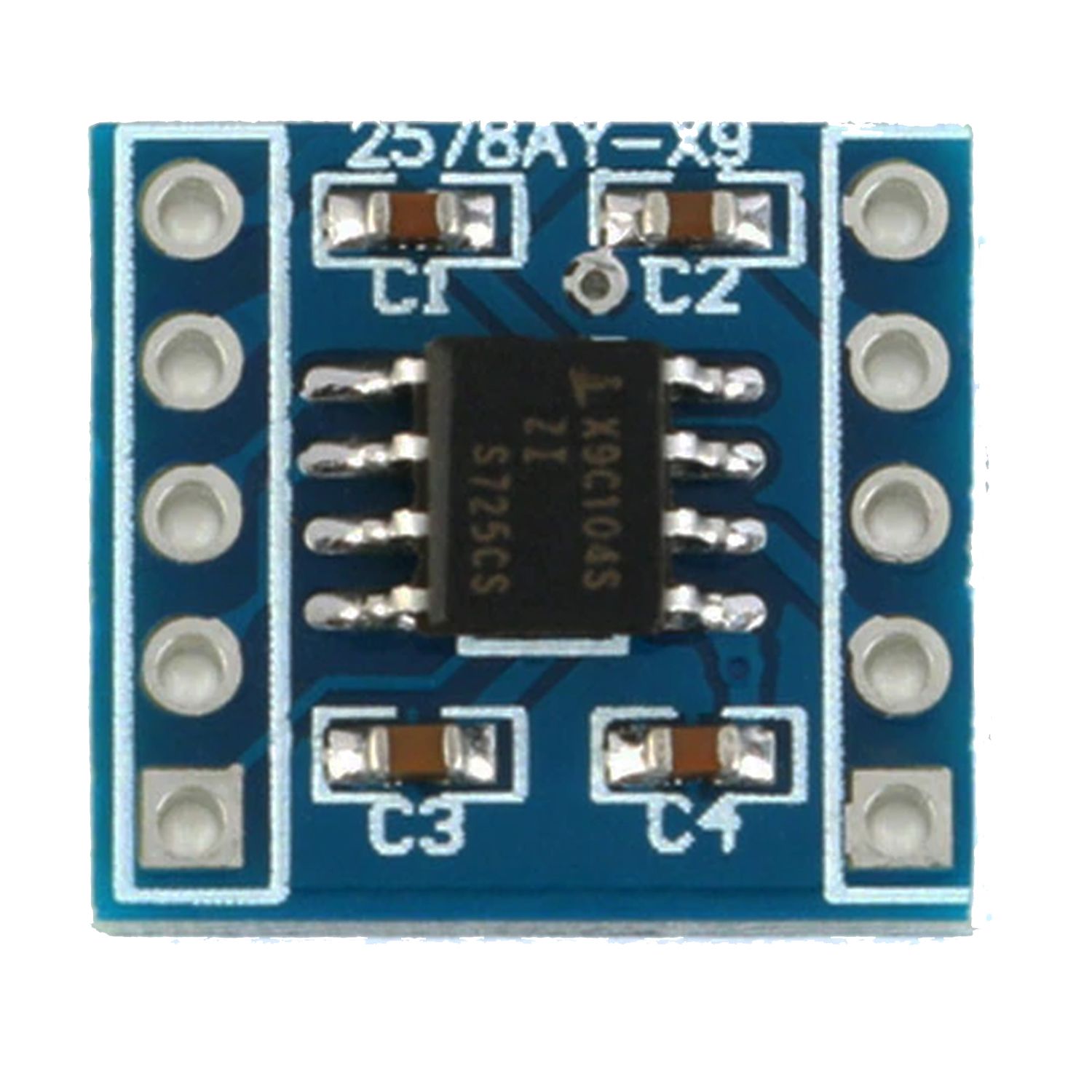 Модуль цифрового потенциометра X9C104, программируемый резистор
