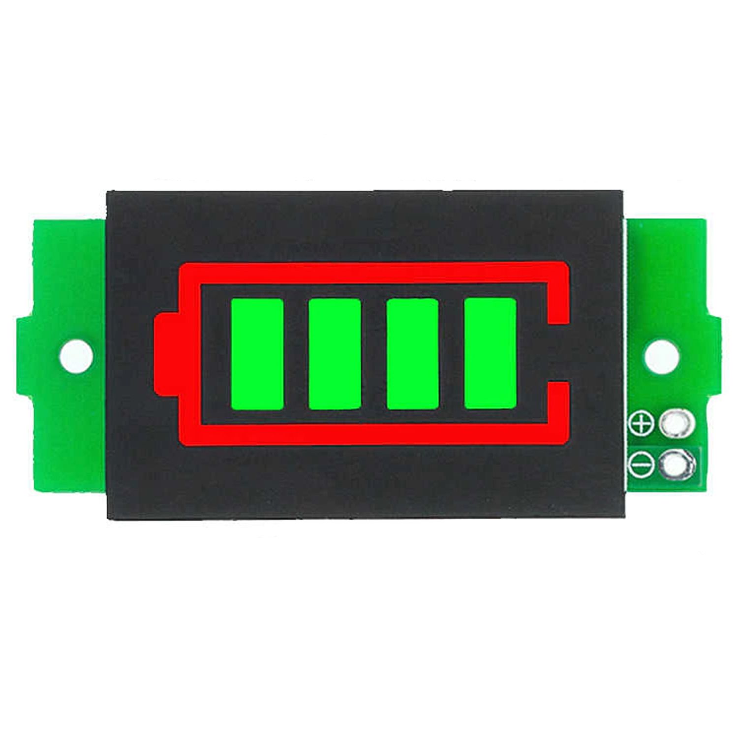 Індикатор ємності LiPo Li-ion акумуляторів SPBKGS-10, зелений дисплей
