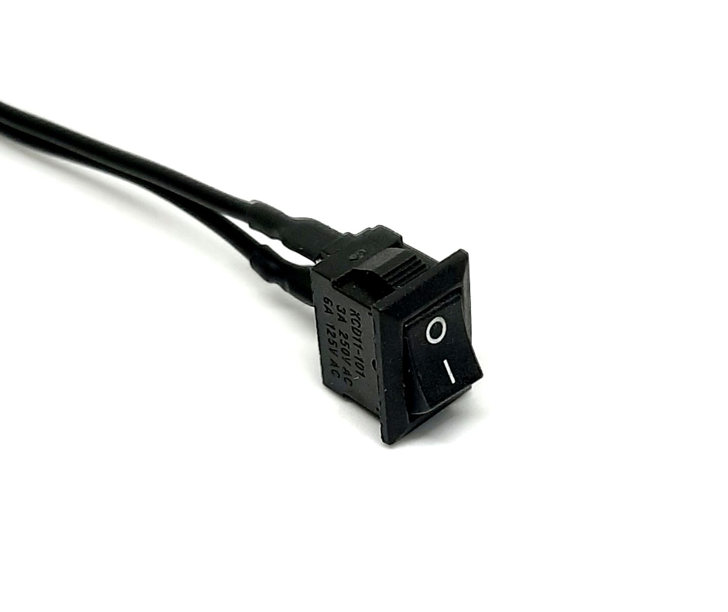 Кнопочный переключатель 10х15 мм с проводами 20 AWG (60мм)