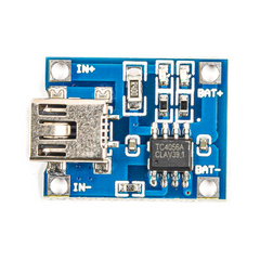 Контроллер заряда TP4056 MiniUSB литиевого LI-ION/Po аккумулятора 18650