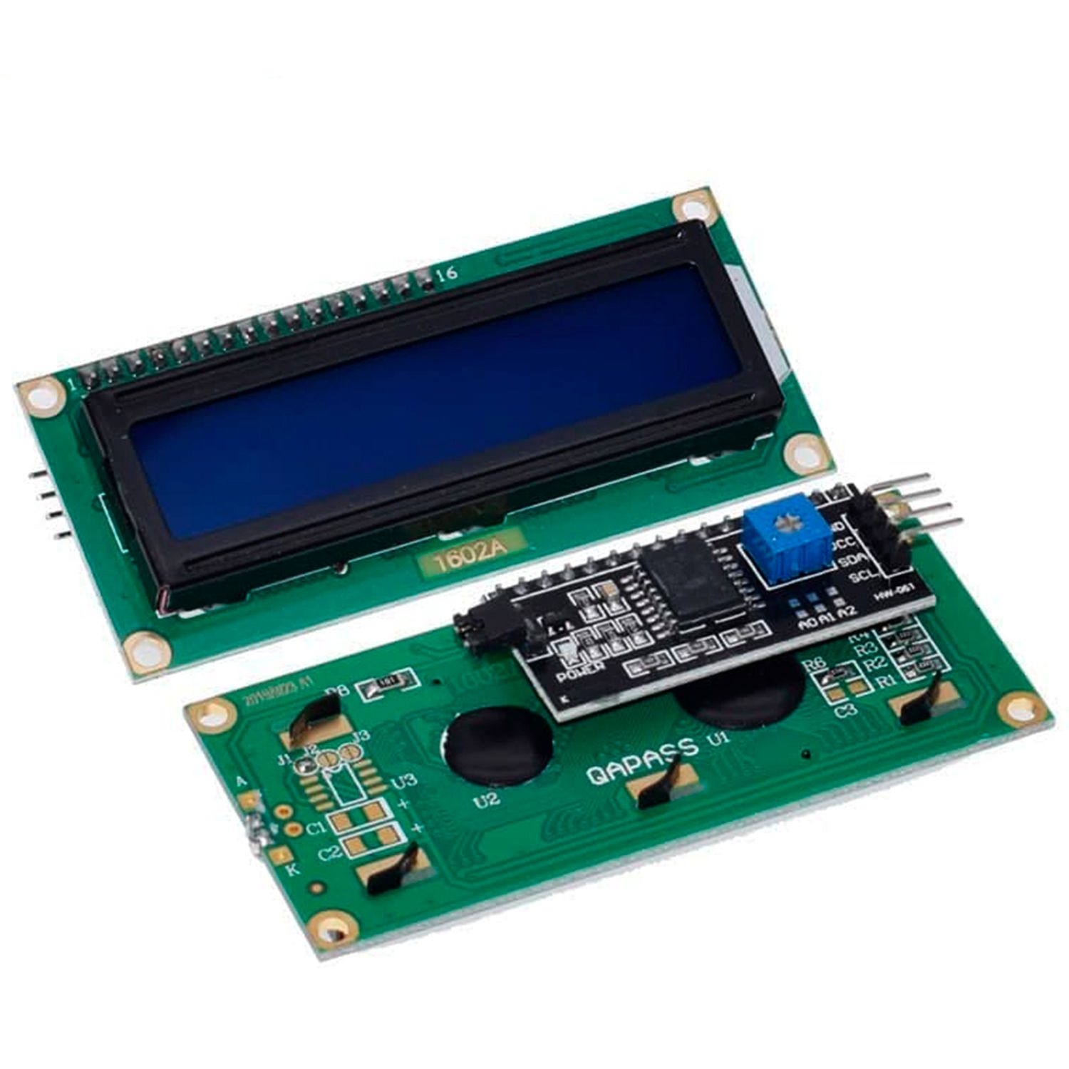 Основное фото LCD дисплей с синей подсветкой 1602 I2C в интернет - магазине RoboStore Arduino