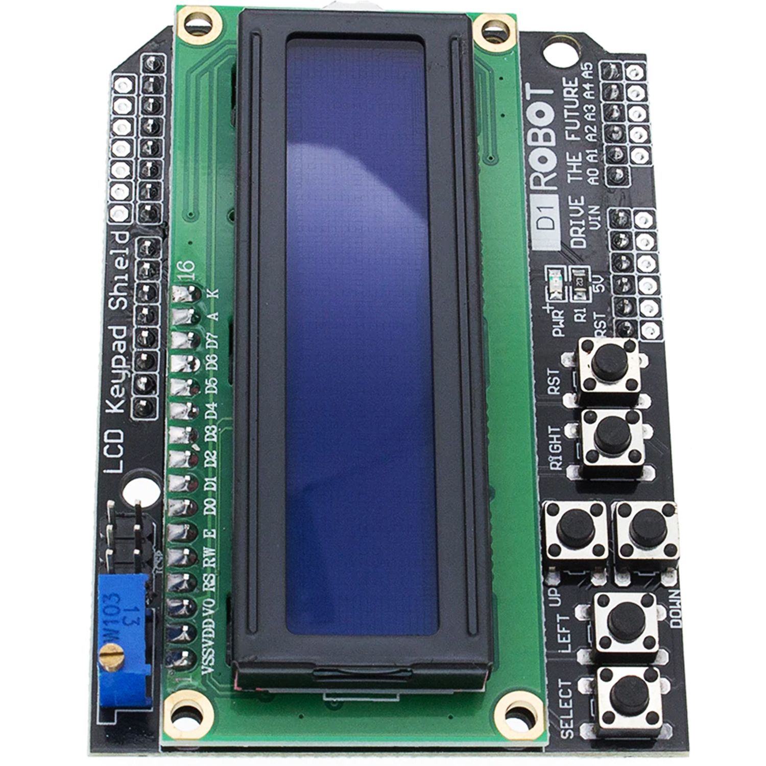 Модуль Keypad Shield с LCD дисплеем 1602 I2C