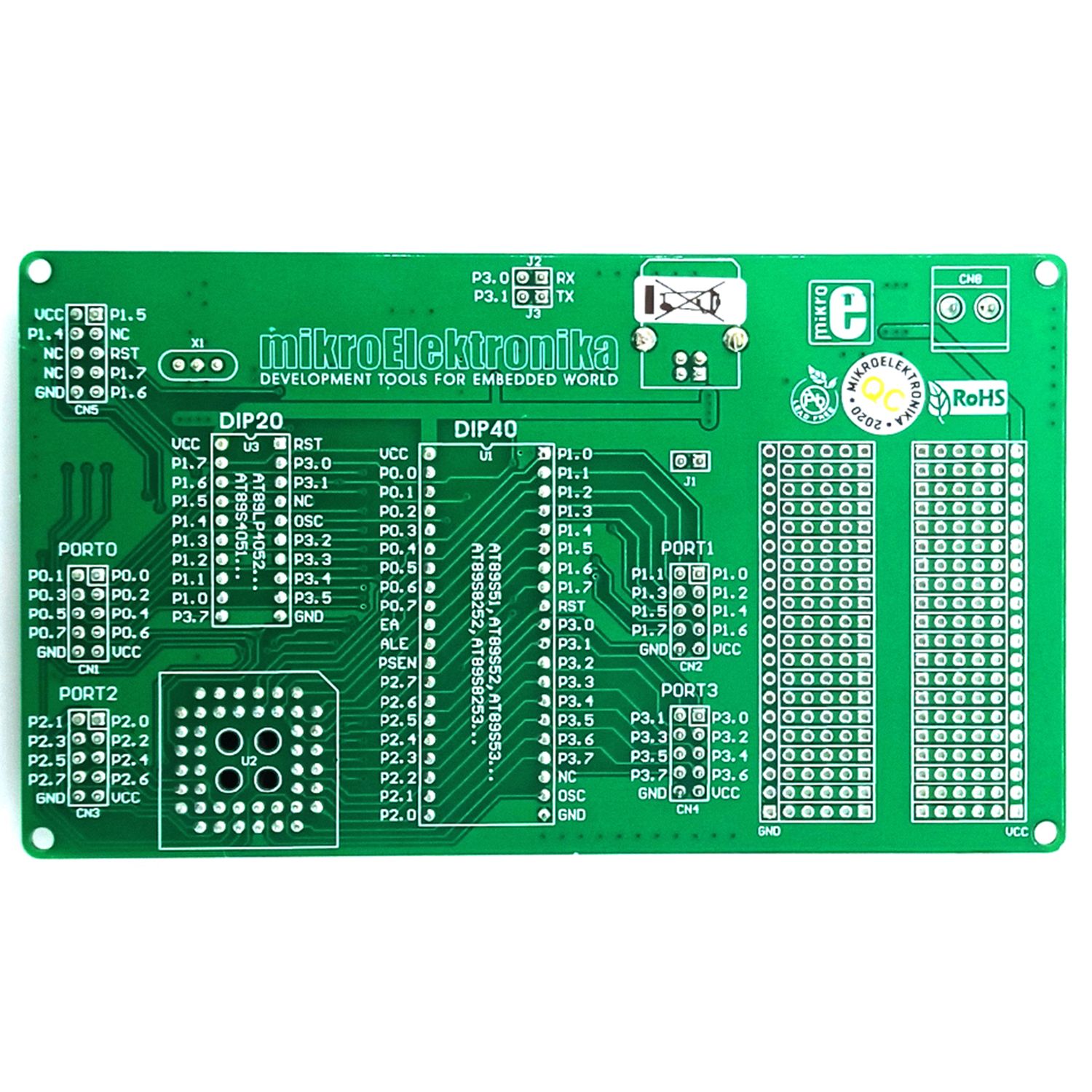 Основное фото Макетная плата MIKROE-257, 8051-Ready Board в интернет - магазине RoboStore Arduino