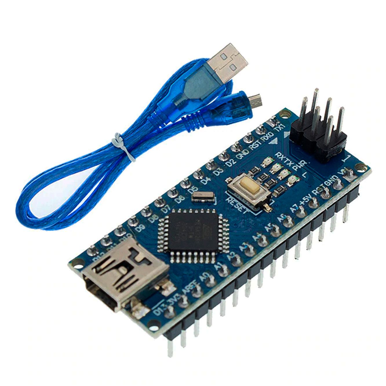 Отладочная плата Arduino Nano ATMega328P + USB кабель 30 см