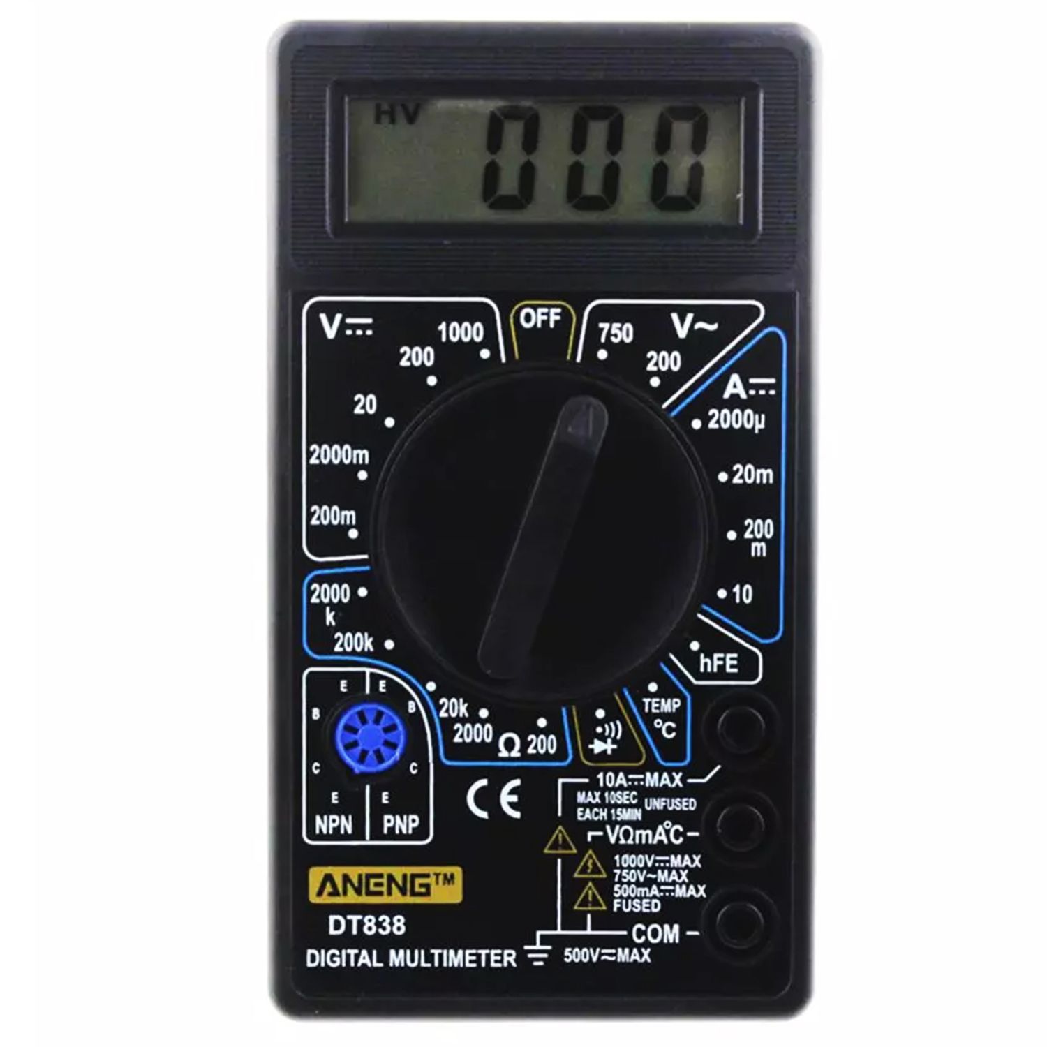 Мультиметр цифровой Digital DT-838 (с термопарой)