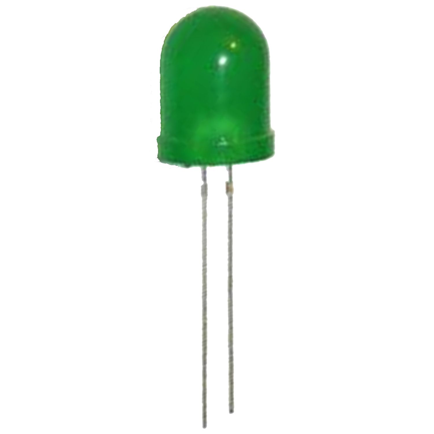 Світлодіод вивідний 10 мм Зелений