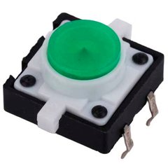Основне фото Тактова кнопка з підсвічуванням 12x12x7.3 мм, зелена в інтернет - магазині RoboStore Arduino