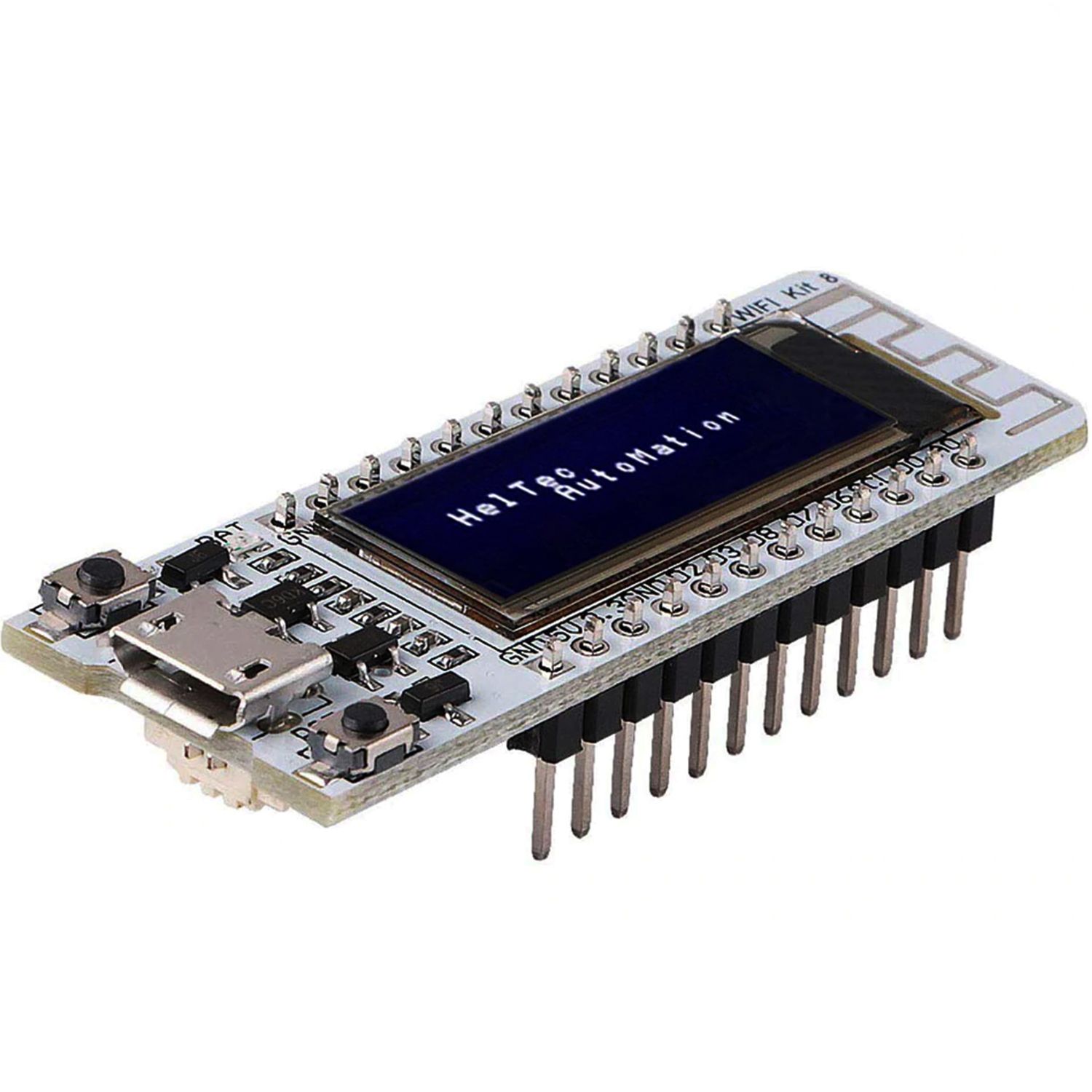 Основное фото Отладочная плата ESP8266 CP2014 c WIFI и OLED дисплеем в интернет - магазине RoboStore Arduino