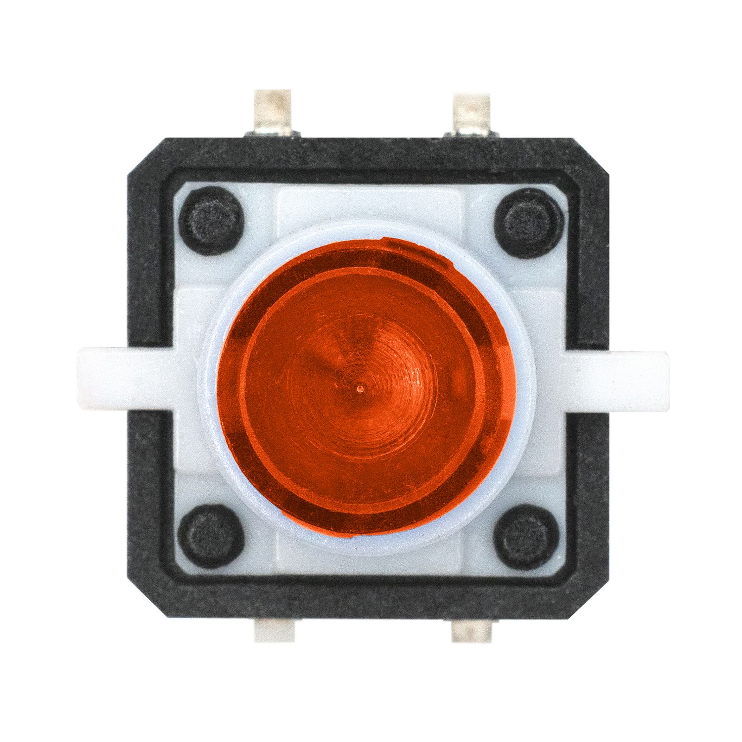 Тактовая кнопка с подсветкой 12x12x7.3 мм, оранжевая