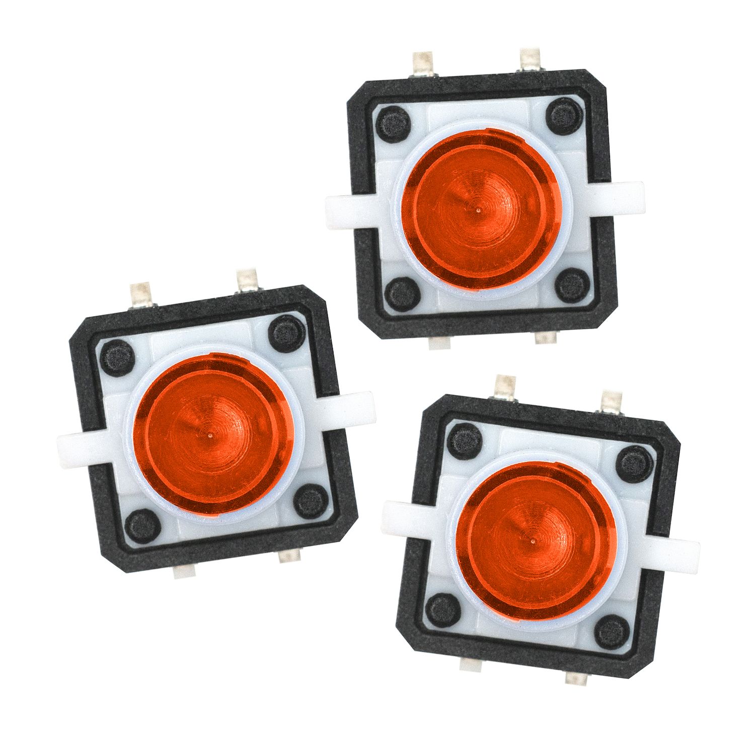 Основное фото Тактовая кнопка с подсветкой 12x12x7.3 мм, оранжевая в интернет - магазине RoboStore Arduino