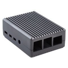 Основне фото Чохол з алюмінієвого сплаву для Raspberry Pi 4 чорний в інтернет - магазині RoboStore Arduino