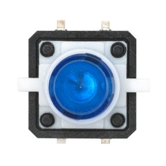 Основне фото Тактова кнопка з підсвічуванням 12x12x7.3 мм, синя в інтернет - магазині RoboStore Arduino