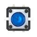 Фотографии из галереи Тактовая кнопка с подсветкой 12x12x7.3 мм, синяя  магазина деталей для робототехники Arduino RoboStore