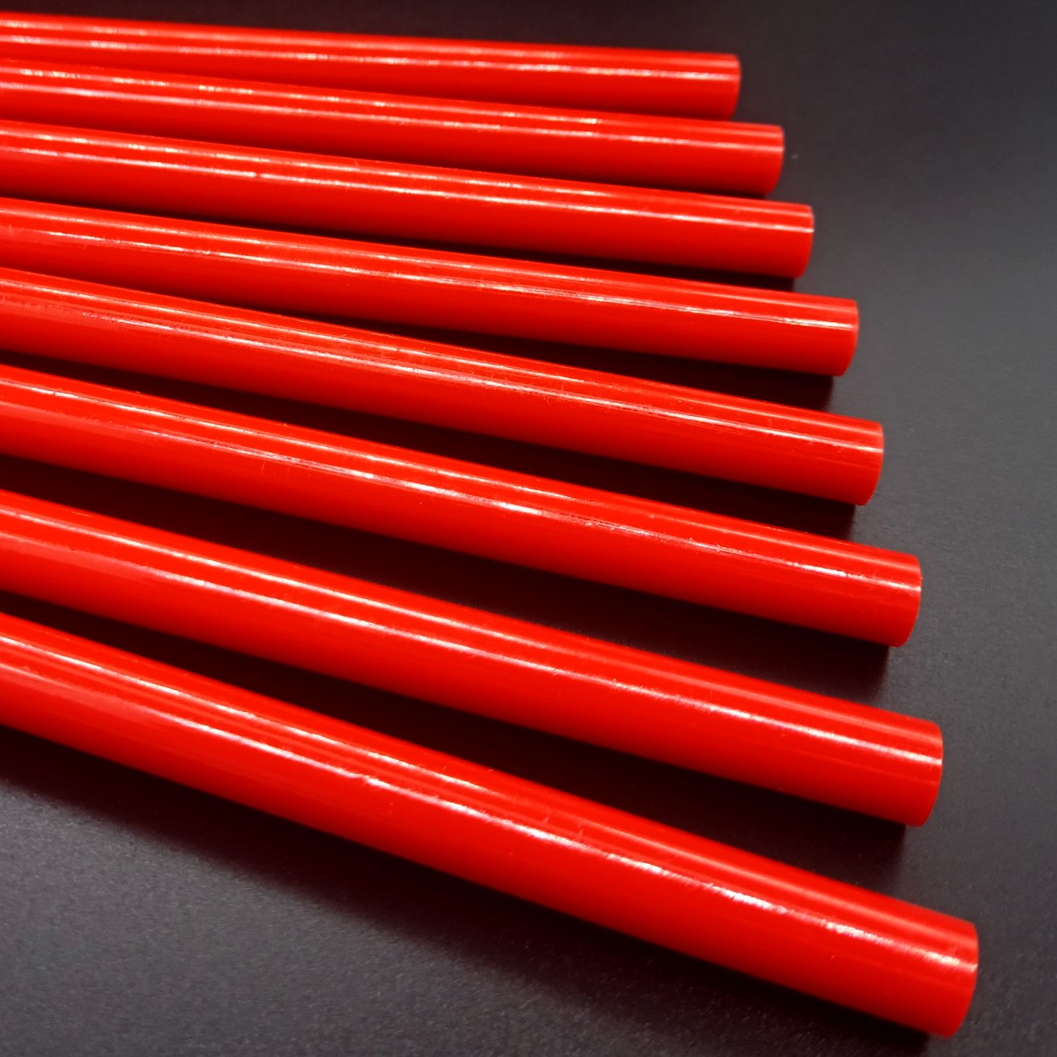 Клейові стрижні силіконові для термопістолета 11 х 250мм 5 шт. (червоні)