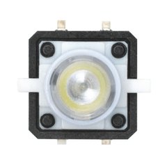 Основне фото Тактова кнопка з підсвічуванням 12x12x7.3 мм, біла в інтернет - магазині RoboStore Arduino