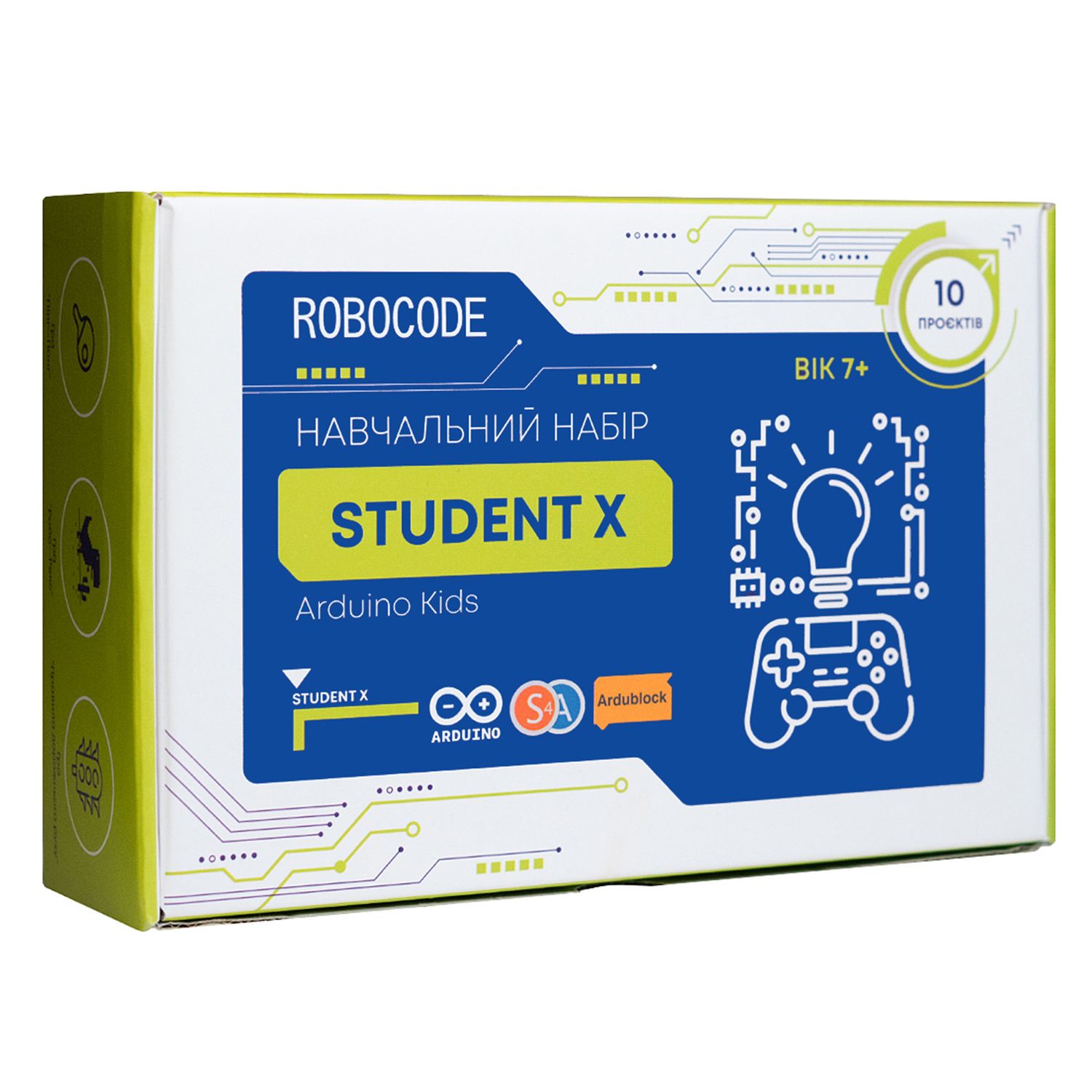 Навчальний набір електроніки "Student X" на базі Arduino (10 проектів)
