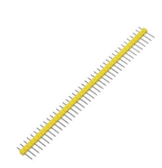 PLS-40 вилка штыревая на плату 2.54 мм (1х40) (жовта)
