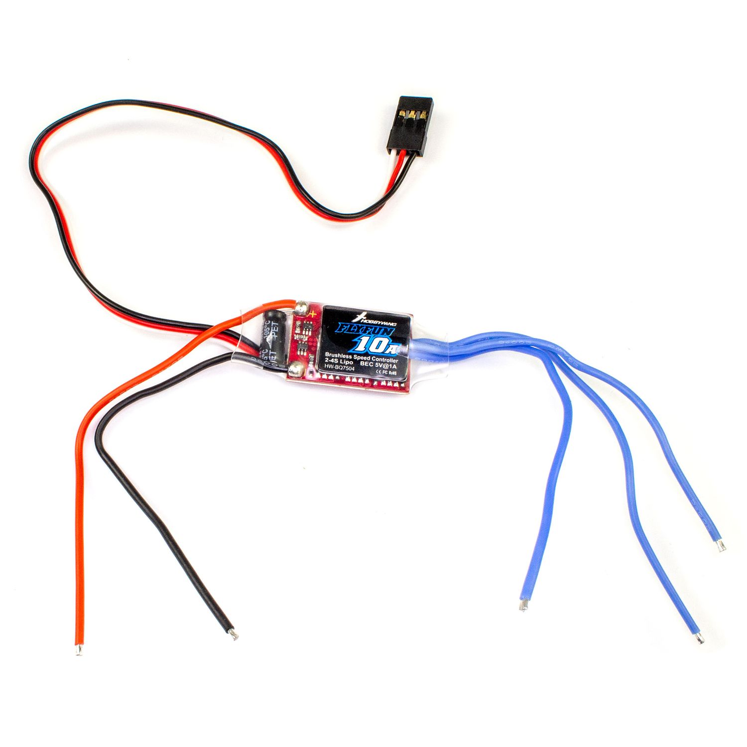 Основне фото Регулятор безколекторний Hobbywing FlyFun 10A V4 в інтернет - магазині RoboStore Arduino