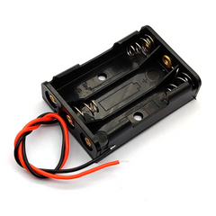 Батарейний відсік для трьох елементів живлення ААА з проводами