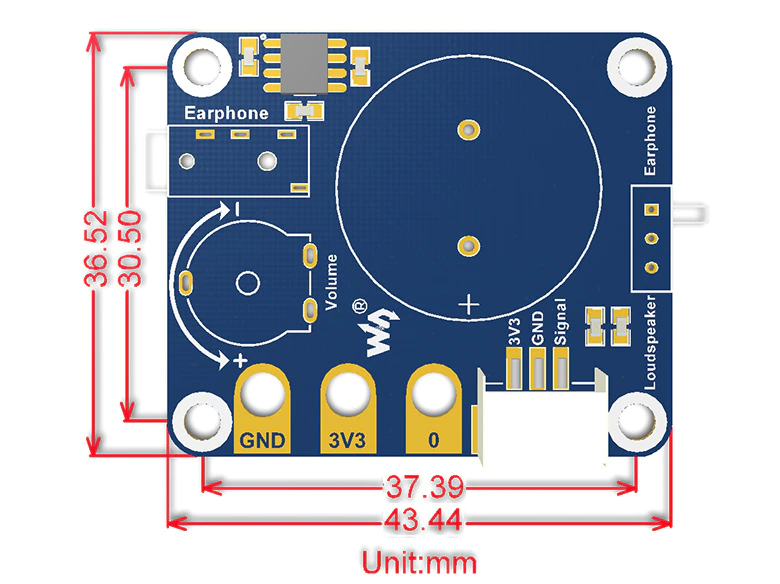 Модуль розширення динаміка для Micro:bit з hi-fi чіпом NS8002