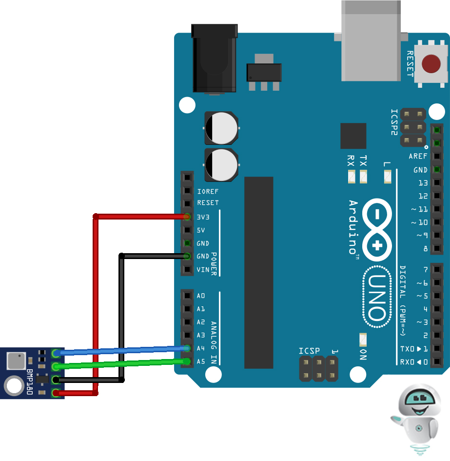 Схема підключення модуля GY-21 до плати Arduino